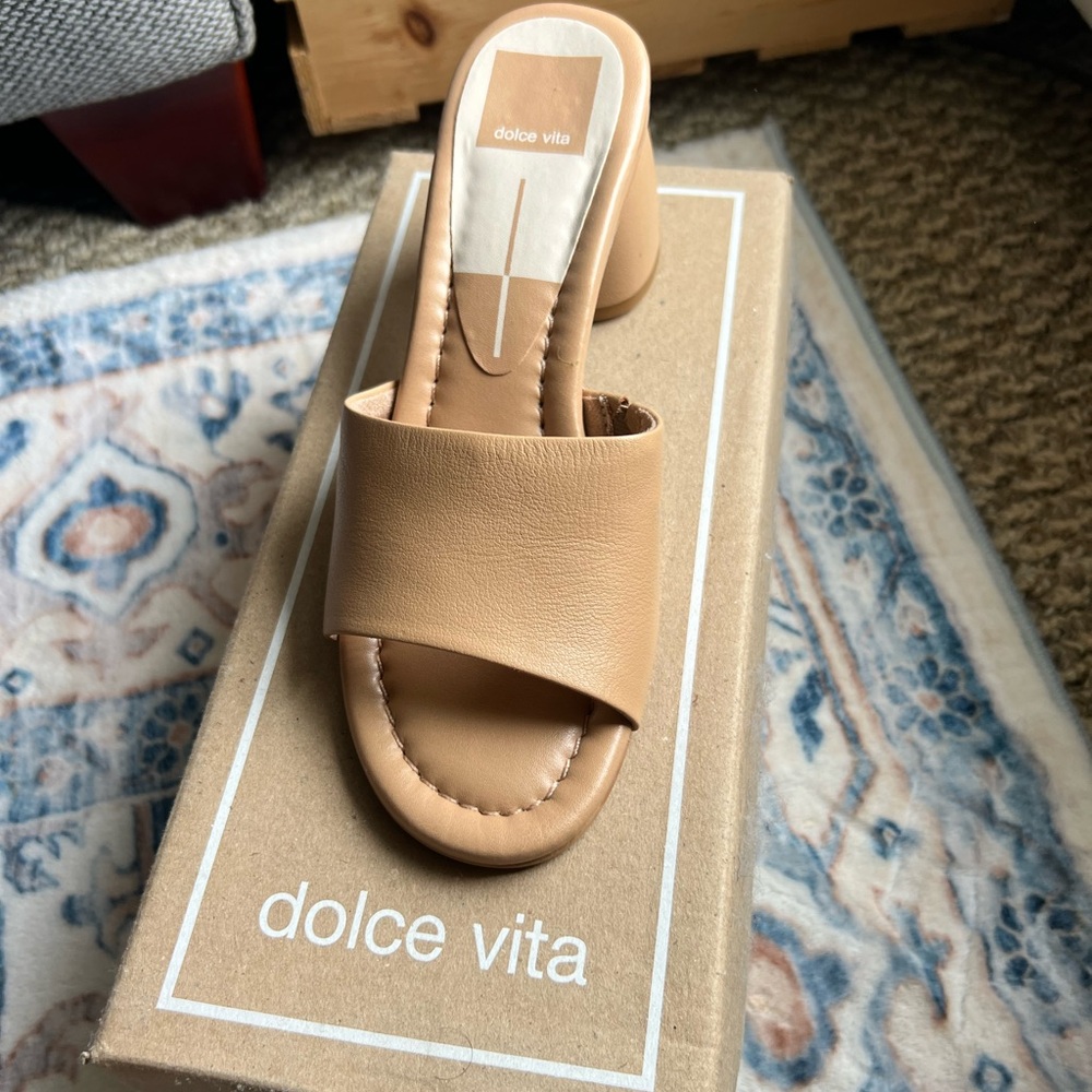 Dolce Vita Nude Block Heel